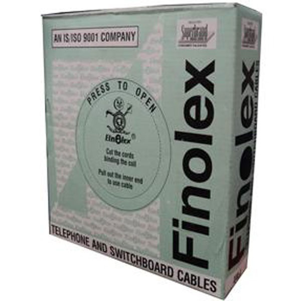 Picture of Finolex 0.4 mm 4 Pair 90 Mtr PVC Unarmoured Telephone Cable