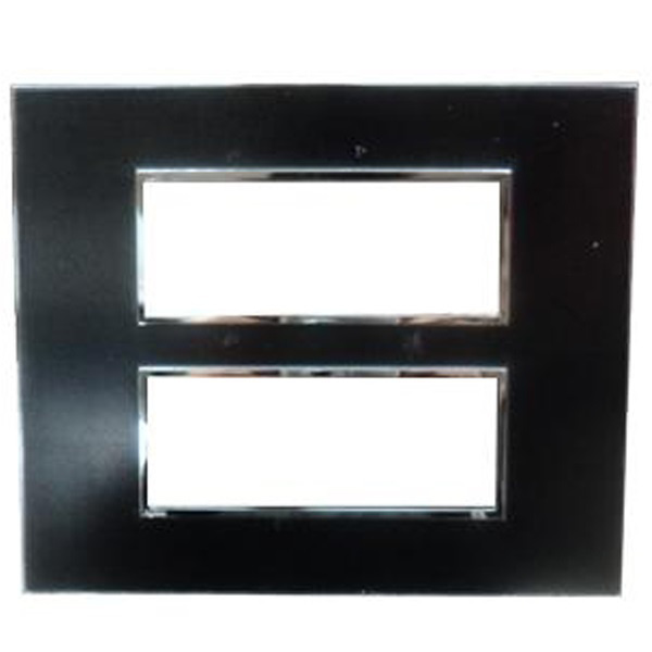 Picture of Legrand Arteor 575773 2x6M Mirror Black Cover Plate With Frame