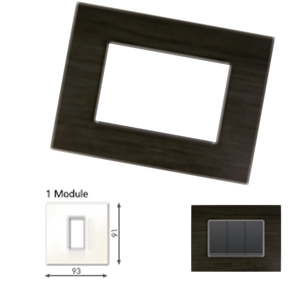 Picture of GM Casaviva PJSF01001 Wood 1M Wenge Cover Plate With Frame