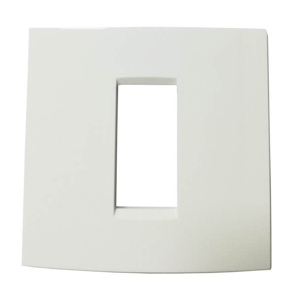 Picture of Norisys Cube C5401.01 1 Module Vector Frost White Cover Plate With Frame