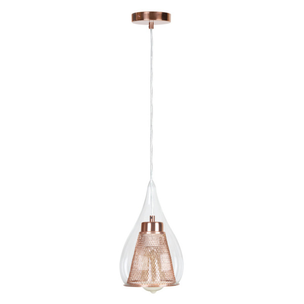 Picture of Philips Motif 582015 E-27 (Bulb Base) Copper Glass Pendant Light