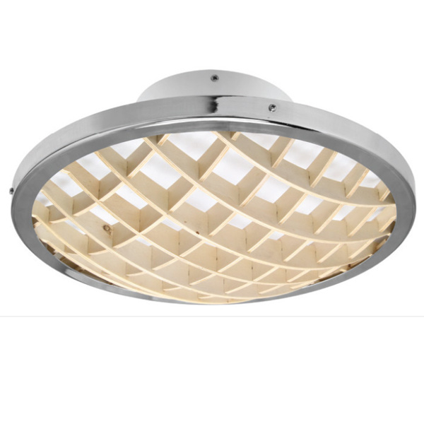 Picture of Philips Willow 581900 22W LED White & Wood Brown Ceiling Light