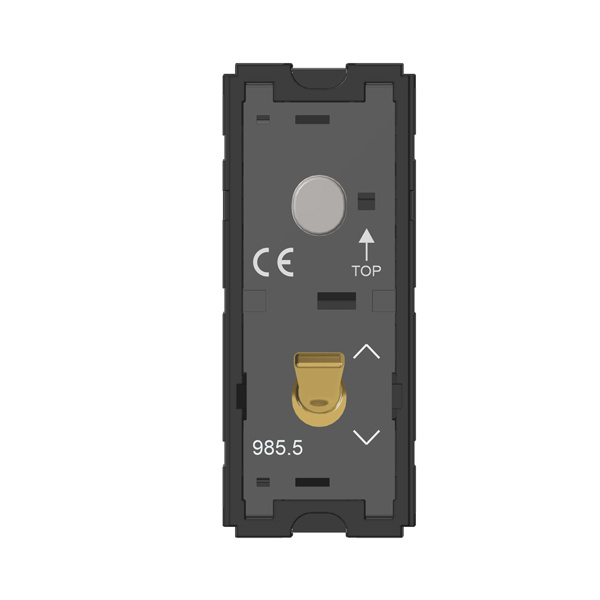 Picture of Norisys TG9 T9810.34 16A 2 Way + Blank 1 Module Mellow Gold Metal Lever Twin Switches