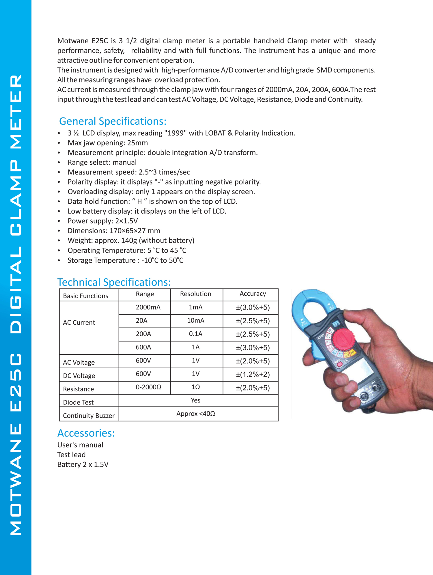 Motwane Clamp Meter