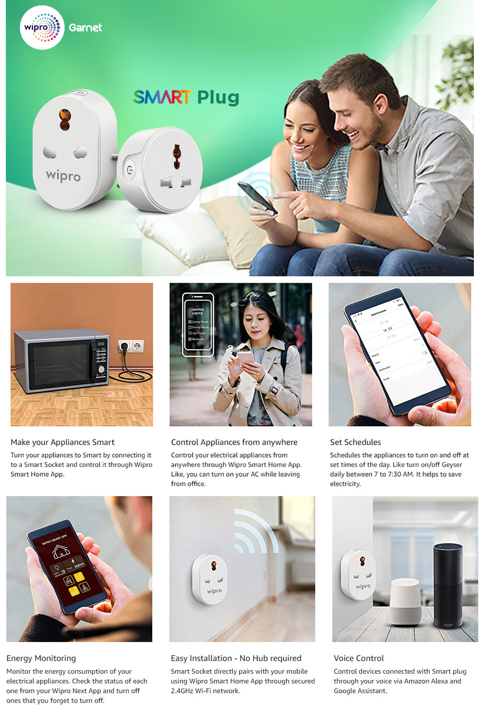 Pair your Smart Plug with Wipro Next Smart Home App