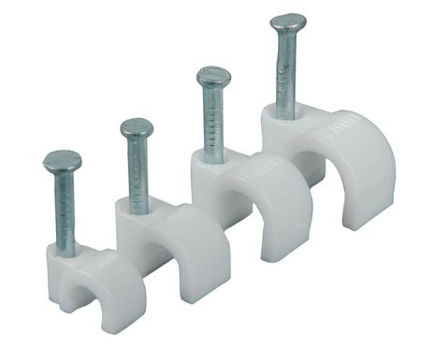 Picture of PVC 6mm Cable Clips