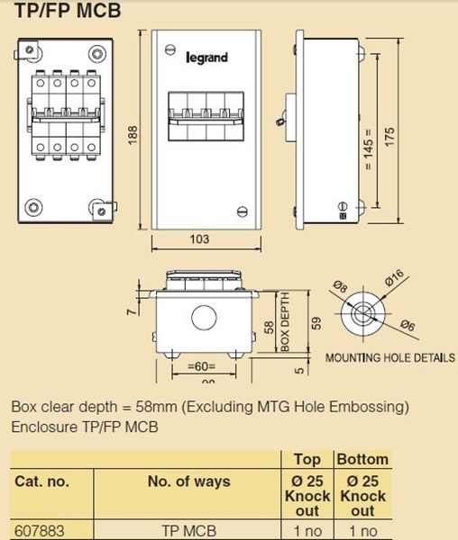 Picture of Legrand 507792 TP Enclosure