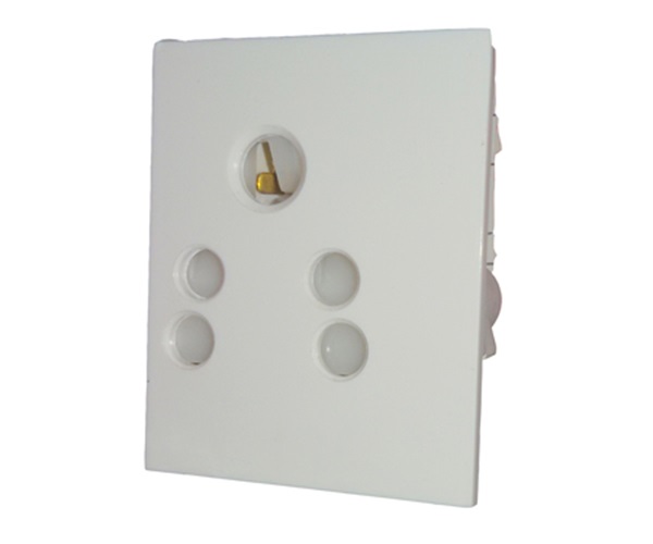 Picture of MK Wraparound W26423 6A White Shuttered Socket