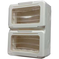 Show details for C&S 4x2 Module Combi Waterproof Switch Box Picture of C&S 4x2 Module Combi Waterproof Switch Box