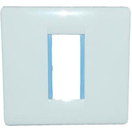 Show details for ABB 1 Module Lumina Cover Plate With Frame Picture of ABB 1 Module Lumina Cover Plate With Frame