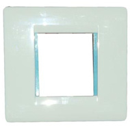 Show details for ABB 2 Module Lumina Cover Plate With Frame Picture of ABB 2 Module Lumina Cover Plate With Frame