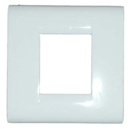 Show details for ABB 2 Module Sleek Cover Plate With Frame Picture of ABB 2 Module Sleek Cover Plate With Frame