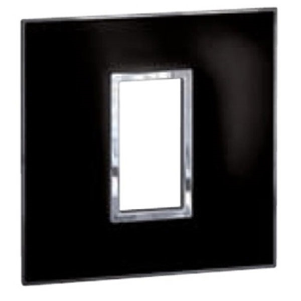 Picture of Legrand Arteor 575703 1M Mirror Black Cover Plate With Frame