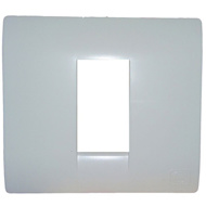 Show details for MK Blenze DW101WHI 1M White Cover Plate With Frame Picture of MK Blenze DW101WHI 1M White Cover Plate With Frame