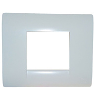 Show details for MK Blenze DW102WHI 2M White Cover Plate With Frame Picture of MK Blenze DW102WHI 2M White Cover Plate With Frame