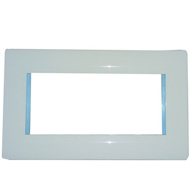 Show details for ABB 4 Module Lumina Cover Plate With Frame Picture of ABB 4 Module Lumina Cover Plate With Frame