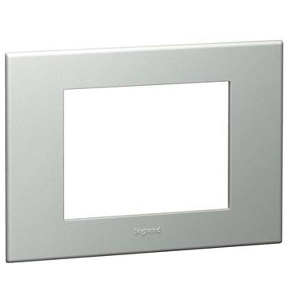 Picture of Legrand Arteor 575721 3M Pearl Aluminium Cover Plate With Frame