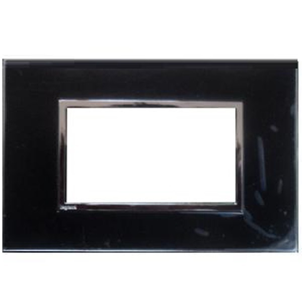 Picture of Legrand Arteor 575733 4M Mirror Black Cover Plate With Frame