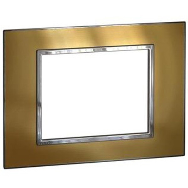 Picture of Legrand Arteor 576330 3M Gold Brass Cover Plate With Frame