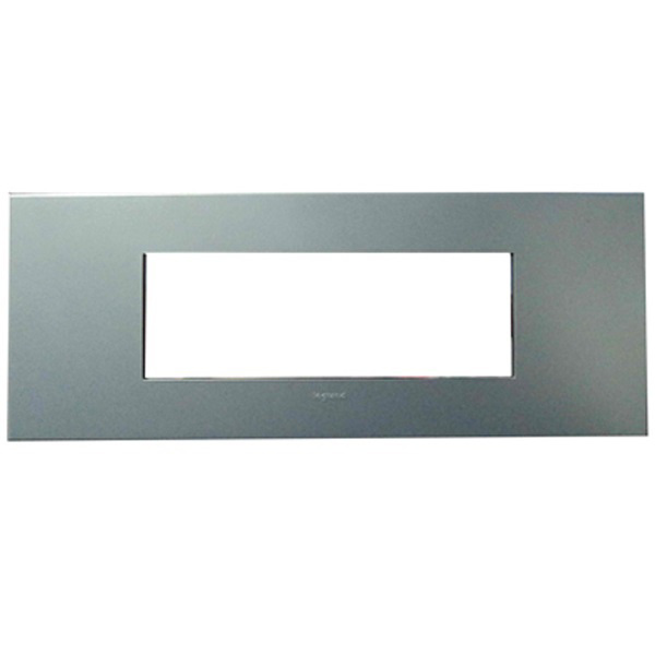 Picture of Legrand Arteor 575741 6M Pearl Aluminium Cover Plate With Frame