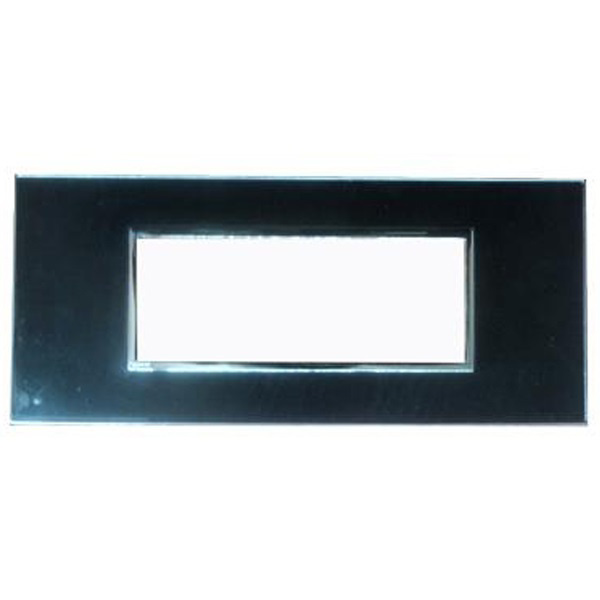 Picture of Legrand Arteor 575743 6M Mirror Black Cover Plate With Frame