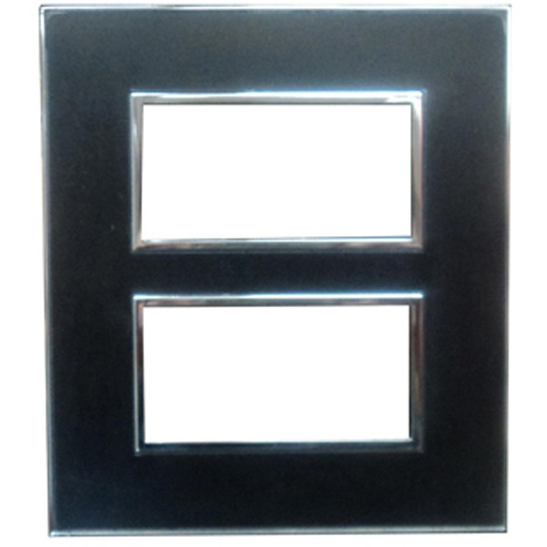 Picture of Legrand Arteor 575763 2x4M Mirror Black Cover Plate With Frame