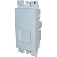 Show details for MK Blenze DW492WHI Dual White RJ11 Socket Picture of MK Blenze DW492WHI Dual White RJ11 Socket
