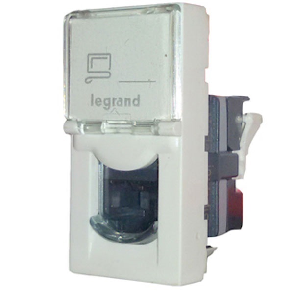 Picture of Legrand Myrius 673054 5e-Up White RJ45 Socket