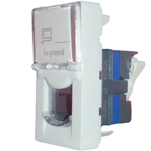 Picture of Legrand Myrius 673055 6-UTP White RJ45 Socket
