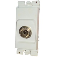 Show details for MK Blenze DW451WHI White TV Socket Picture of MK Blenze DW451WHI White TV Socket
