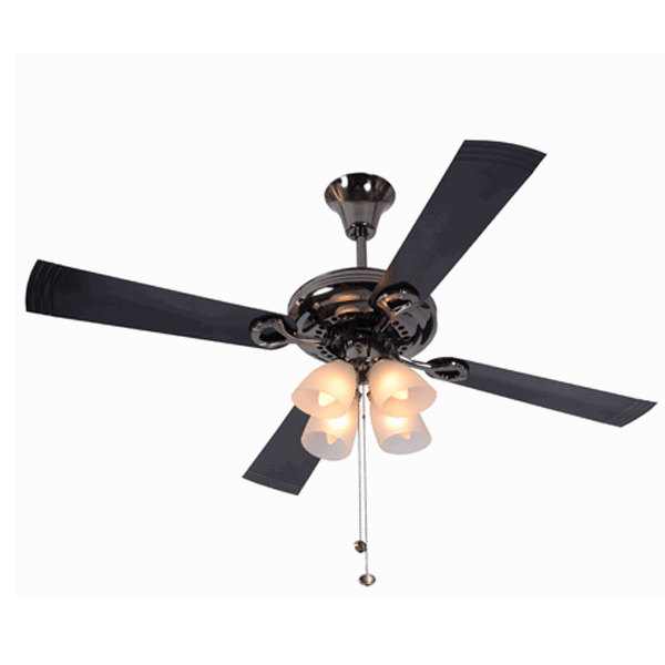 USHA Fontana Lotus Black Chrome 49" Ceiling Fan