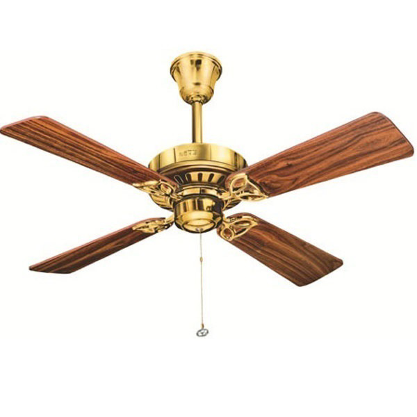 Usha Hunter Bayport Bright Brass Designer Ceiling Fan At Best In India - Is There A Fuse In Hunter Ceiling Fan