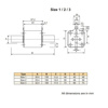Picture of L&T HN 315A HRC Fuse Link (Size - 1)