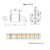 Picture of L&T HN 315A HRC Fuse Link (Size - 3)