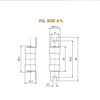 Picture of L&T HQ 20A HRC Fuse Link (Size - A1L)