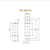 Picture of L&T HQ 32A HRC Fuse Link (Size - A1L)