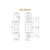 Picture of L&T HQ 10A HRC Fuse Link (Size - A2)