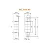 Picture of L&T HQ 16A HRC Fuse Link (Size - A2)