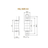 Picture of L&T HQ 50A HRC Fuse Link (Size - A3)