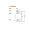 Picture of L&T HQ 125A HRC Fuse Link (Size - B2)