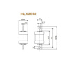 Picture of L&T HQ 160A HRC Fuse Link (Size - B2)