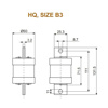 Picture of L&T HQ 250A HRC Fuse Link (Size - B3)