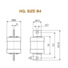 Picture of L&T HQ 355A HRC Fuse Link (Size - B4)