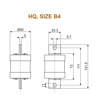 Picture of L&T HQ 400A HRC Fuse Link (Size - B4)