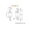 Picture of L&T HQ 400A HRC Fuse Link (Size - C2)