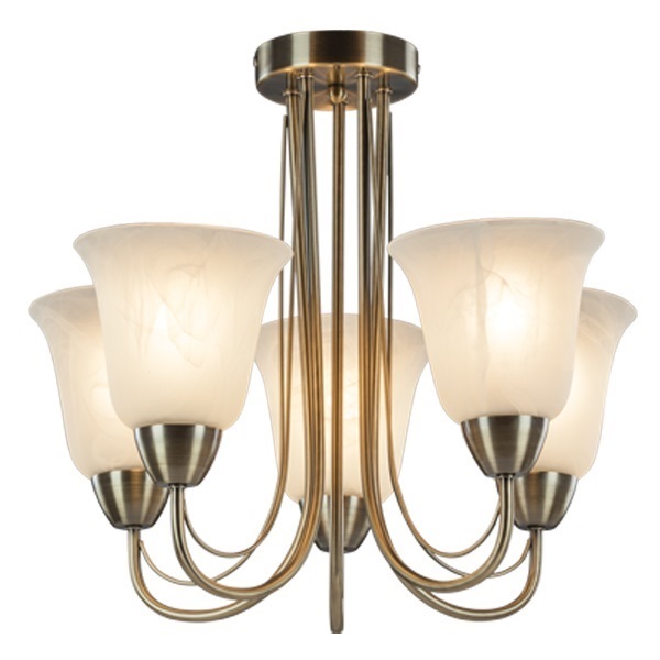 Picture of Usha Tisva Enchante CP5005 5 lamps Chandelier