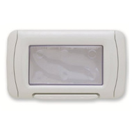Show details for Gewiss GW22461 4 module IP-55 White Waterproof Switch Plate Picture of Gewiss GW22461 4 module IP-55 White Waterproof Switch Plate