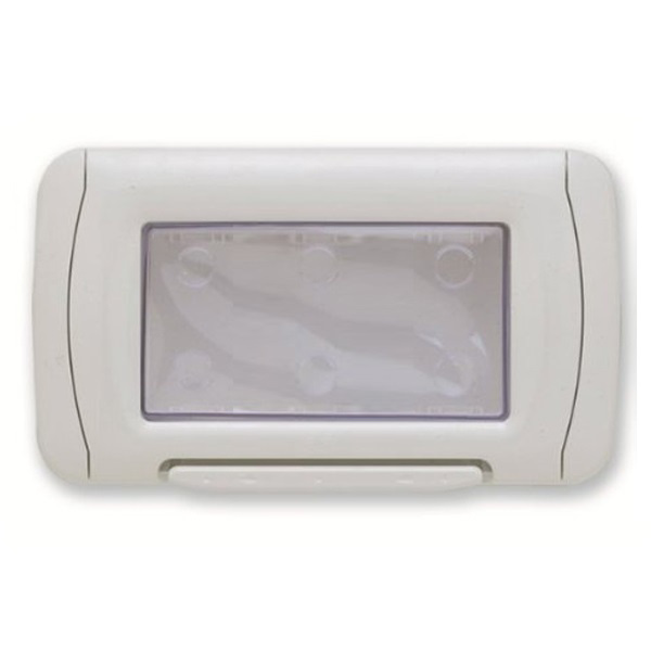 Picture of Gewiss GW22461 4 module IP-55 White Waterproof Switch Plate