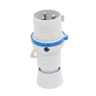 Show details for Gewiss GW60015H 32A 3 Pin 240V Straight Plug Picture of Gewiss GW60015H 32A 3 Pin 240V Straight Plug