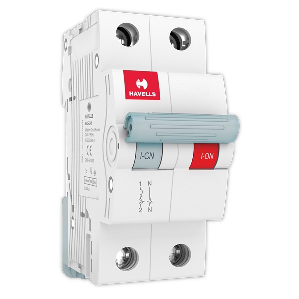 Picture of Havells 63A C-Curve 10kA 2 Pole MCB